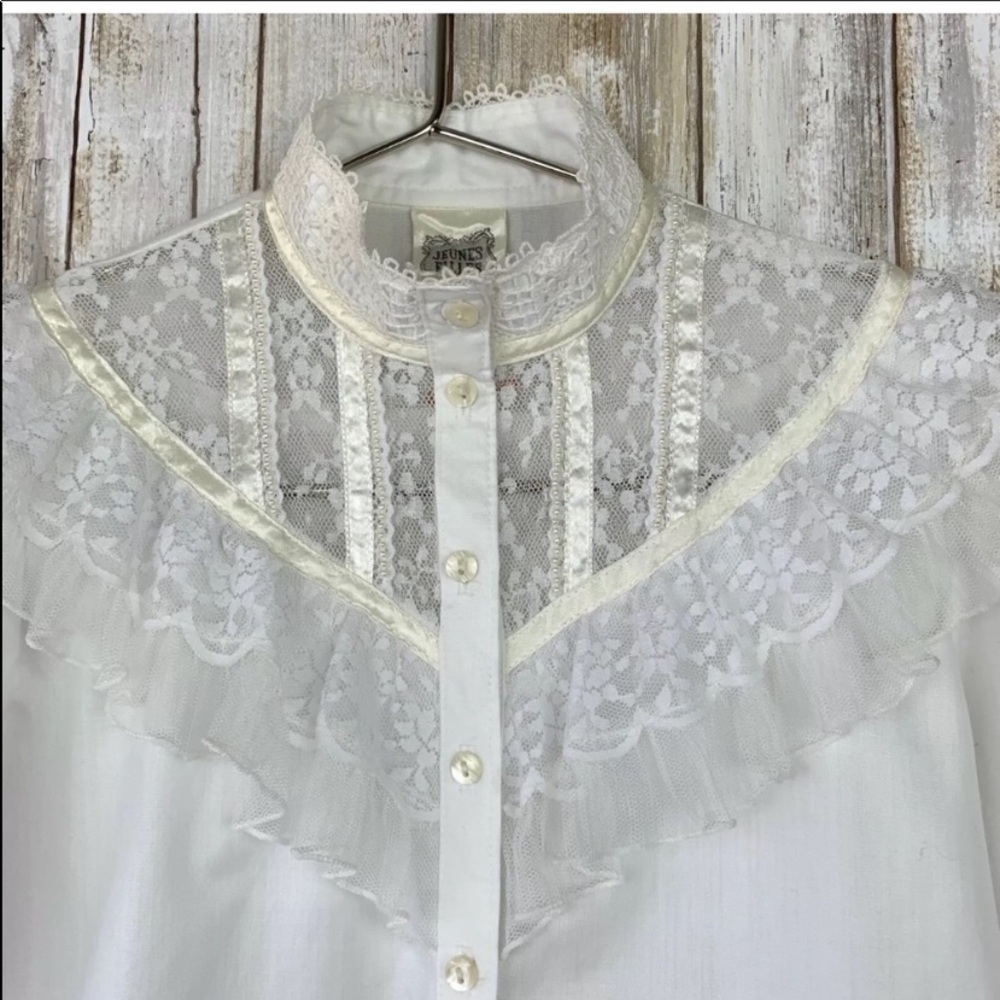🤍 Vintage Gunne Sax blouse | XXS - Picture 9 of 15